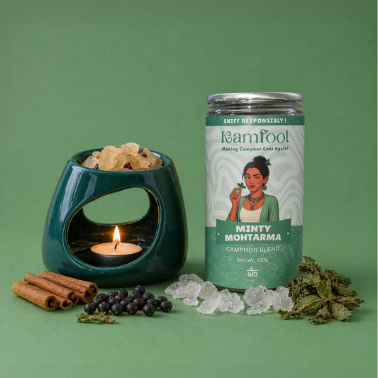Minty Mohtarma- Camphor Blend and Diffuser combo