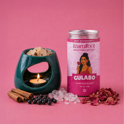 Gulabo- Camphor Blend and Diffuser combo
