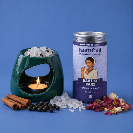 Raat ki Rani- Camphor Blend and Diffuser combo